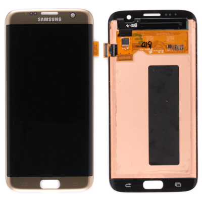 Дисплей для Samsung Galaxy S7 Edge G935F, с сенсорным экраном (с выгоранием, золотой)