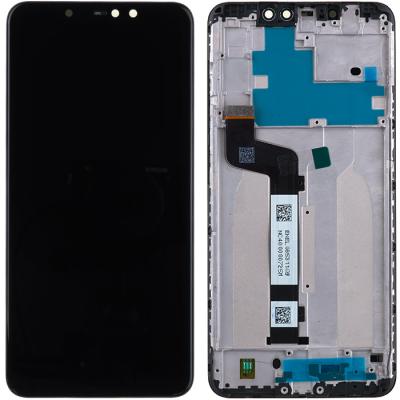 Дисплей для Xiaomi Redmi Note 6 Pro, с сенсорным экраном (с рамкой, оригинал Китай, черный)