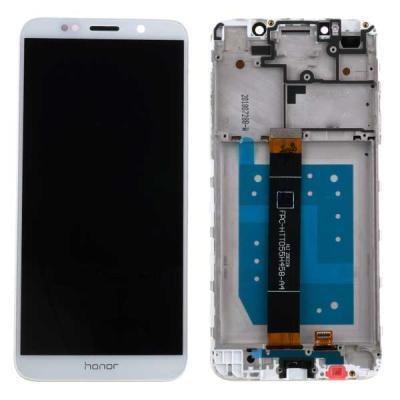 Дисплей для Honor 7A, DUA-L22, с сенсорным экраном (с рамкой, оригинал Китай, белый)