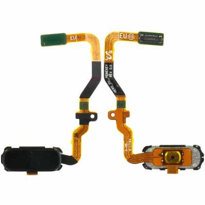 Шлейф кнопки home Samsung Galaxy S7, G930, с сканером Touch ID (черный)