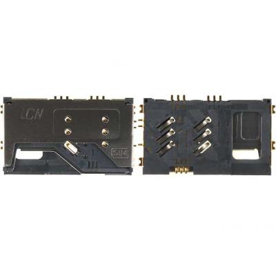 Коннектор SIM-карты для Fly IQ4411, оригинал, на две SIM-карты, #146000026 - интернет-магазин запасных частей для телефонов и электроники MaxService