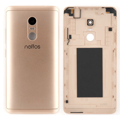 Задняя крышка для TP-Link Neffos X1 Lite, TP904, TP904A, с боковыми кнопками, оригинал (Sunrise Gold)