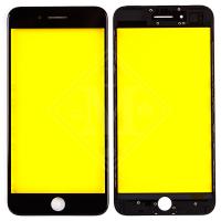 Стекло экрана под переклейку для iPhone 7 Plus с рамкой и сеткой динамика - интернет-магазин запасных частей для телефонов и электроники MaxService