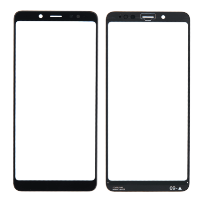 Стекло дисплея для Xiaomi Redmi Note 5/Note 5 Pro, с OCA пленкой (черное)