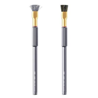 Щітка QianLi 012 iHilt Low Gravity Center Steel / Fur Brush для очищення - інтернет-магазин запасних частин для телефонів та електроніки MaxService