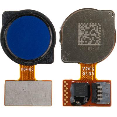 Сканер отпечатка пальцев для Xiaomi Mi Play, с шлейфом, оригинал (синий)