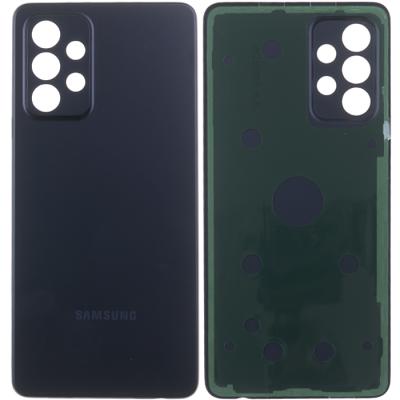Задняя крышка для Samsung Galaxy A52/A52 5G A525/A526/A528, с проклейкой (черная)