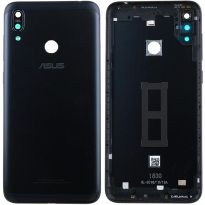 Задняя крышка Asus ZenFone Max M2 ZB633KL, с боковыми кнопками и стеклом камеры, оригинал - интернет-магазин запасных частей для телефонов и электроники MaxService
