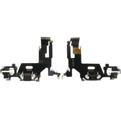 Шлейф коннектора зарядки для iPhone 11, с микрофоном, 821-02037-07 (оригинал Б/У, черный)