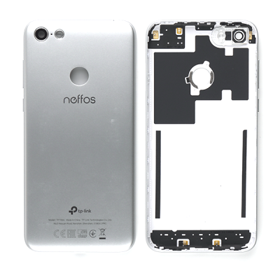 Задняя крышка для TP-Link Neffos C9A TP706A, с боковыми кнопками, оригинал (Silver)