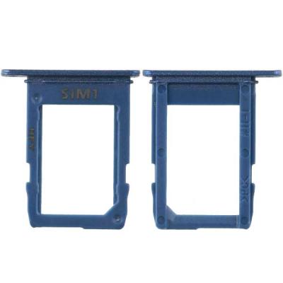 Держатель SIM карты для Samsung Galaxy A6 2018 A600, Galaxy A6+ Plus 2018 A605 (Sim1, синий)
