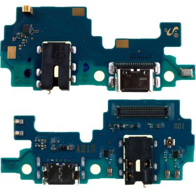 Нижня плата для Samsung Galaxy A21s 2020 A217F конектора зарядки, з конектором навушників та мікроф - інтернет-магазин запасних частин для телефонів та електроніки MaxService