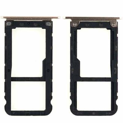 Держатель SIM карты для TP-Link Neffos C7 TP910A, оригинал (Gold)