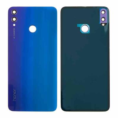 Задняя крышка для Honor 8X, JSN-L21 (с стеклом камеры, Phantom Blue)