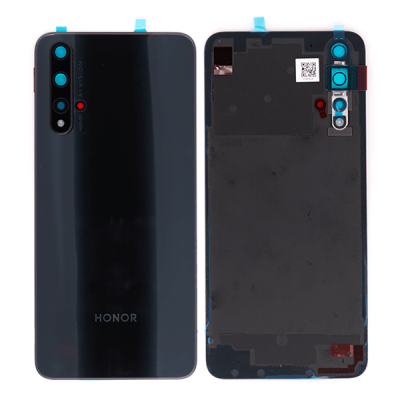 Задняя крышка для Honor 20 YAL-L21, с стеклом камеры, оригинал (Midnight Black)