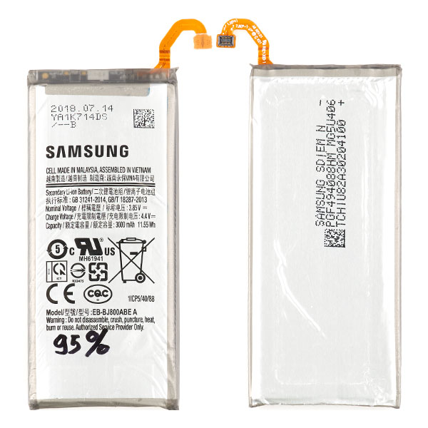 Аккумулятор EB-BJ800ABE для Samsung Galaxy A6 2018 A600 (оригинал Б/У (с износом до 10%))