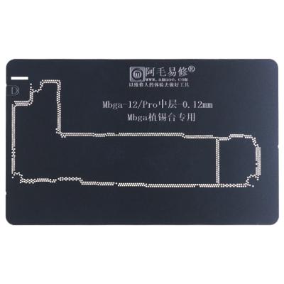 Трафарет Amaoe BGA iPhone 12, iPhone 12 Pro, 0.12mm, межплатный - интернет-магазин запасных частей для телефонов и электроники MaxService