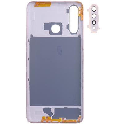 Задняя крышка для Vivo Y19 (1915), с стеклом камеры (Spring White)