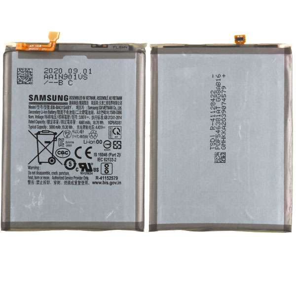 Аккумулятор EB-BA315ABY для Samsung Galaxy A31 2020 A315F/DS (снят с нового телефона)