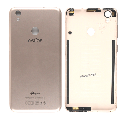 Задняя крышка для TP-Link Neffos C7 TP910A, с боковыми кнопками, оригинал (Sunrise Gold)