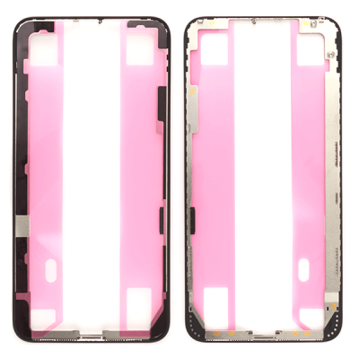 Рамка крепления дисплея для iPhone XS Max, с стикером (черная)