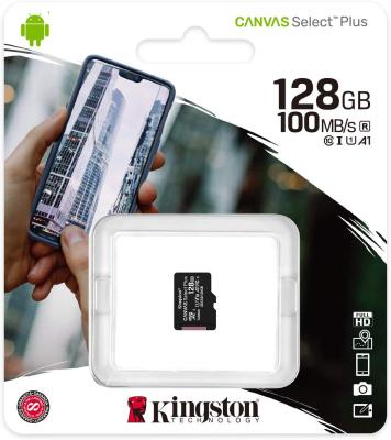 Карта пам'яті microSDXC 128Гб Class 10 (UHS-1) 100 мб/с Kingston Canvas Select+ Plus - інтернет-магазин запасних частин для телефонів та електроніки MaxService