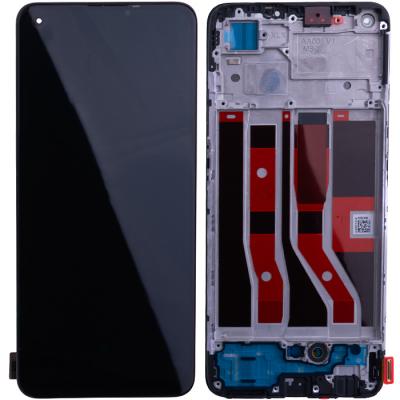 Дисплей для OPPO A74 4G CPH2219, с рамкой, оригинал (Super Amoled) - интернет-магазин запасных частей для телефонов и электроники MaxService