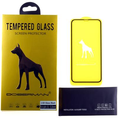Захисне скло Doberman для iPhone XR/11, 2.5D, 0.26мм (клей по всій площині) - інтернет-магазин запасних частин для телефонів та електроніки MaxService