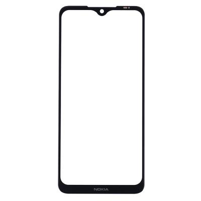 Стекло экрана под переклейку для Nokia 7.2, TA-1196, (6,3") (черное)