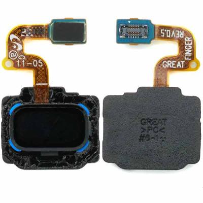 Шлейф для Samsung Galaxy Note 8, N950, N950F, с сканеком отпечатка пальцев, оригинал (черный)