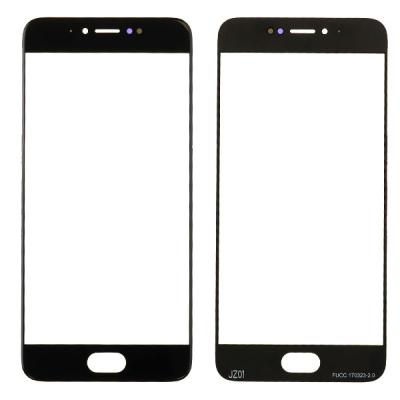 Стекло экрана под переклейку для Meizu Pro 6 M570H, (5,7") (черное)
