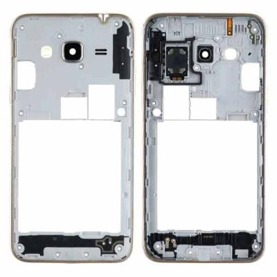 Средняя часть корпуса для Samsung Galaxy J3 2016, J320H (оригинал Б/У, золотая)