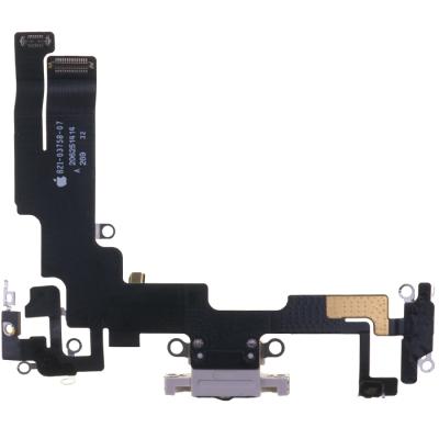 Шлейф для iPhone 14 коннектора зарядки, оригинал (White)