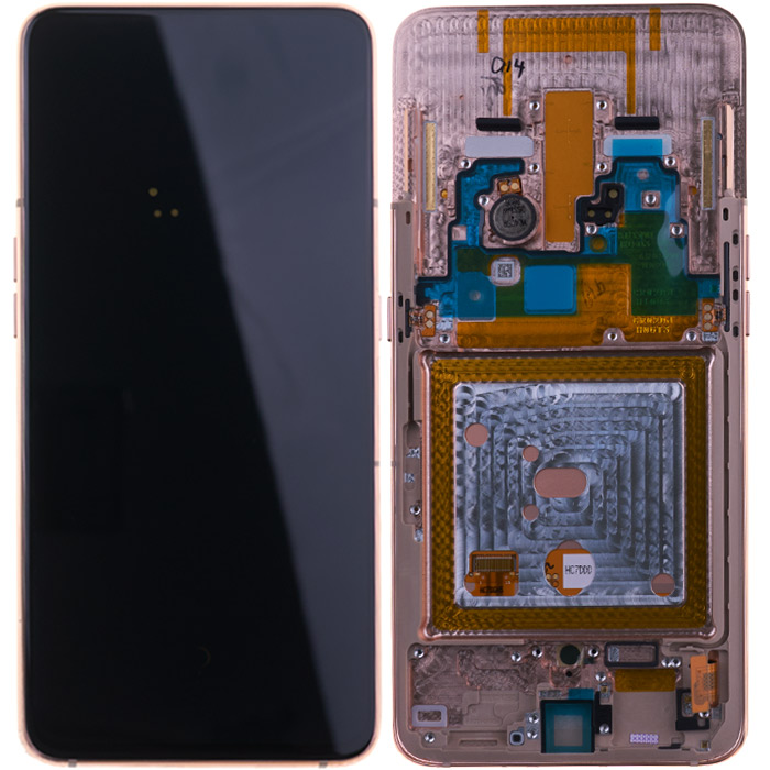 Дисплей для Samsung Galaxy A80 A805/A805F, с рамкой, Service оригинал, золотой, #GH82-20368C - интернет-магазин запасных частей для телефонов и электроники MaxService