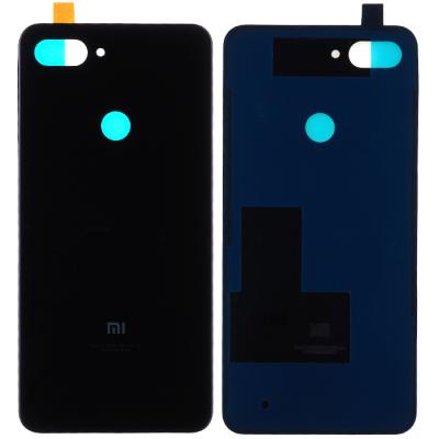 Задняя крышка для Xiaomi Mi 8 Lite, без стекла камеры, оригинал PRC (Black)