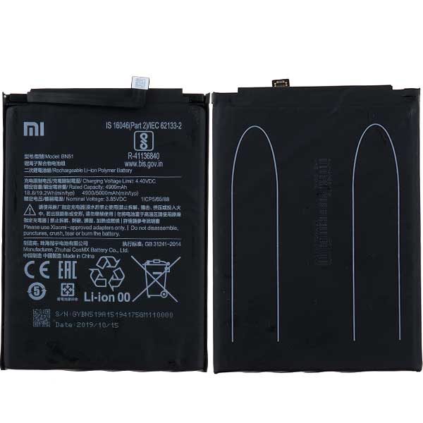 Аккумулятор BN51 для Xiaomi Redmi 8A, M1908C3KG - интернет-магазин запасных частей для телефонов и электроники MaxService