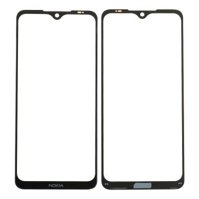 Стекло экрана под переклейку для Nokia 7.2, TA-1196, (6,3") (черное)