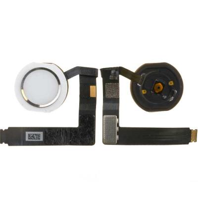 Шлейф кнопки HOME для Apple iPad Pro 10.5" 2017, A1709, с сканером отпечатка пальцев (оригинал Б/У, белый)