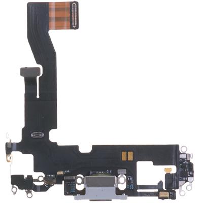 Шлейф коннектора зарядки для iPhone 12/12 Pro, оригинал (Silver)