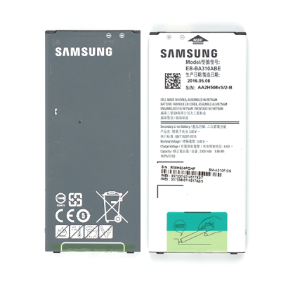 Аккумулятор EB-BA310ABE для Samsung Galaxy A3 (2016), A310, A310F, оригинал, GH43-04562A - интернет-магазин запасных частей для телефонов и электроники MaxService