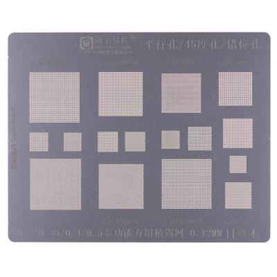 Трафарет Amaoe BGA универсальный, 0.12mm, шаг 0,3/0,35/0,4/0,5 - интернет-магазин запасных частей для телефонов и электроники MaxService