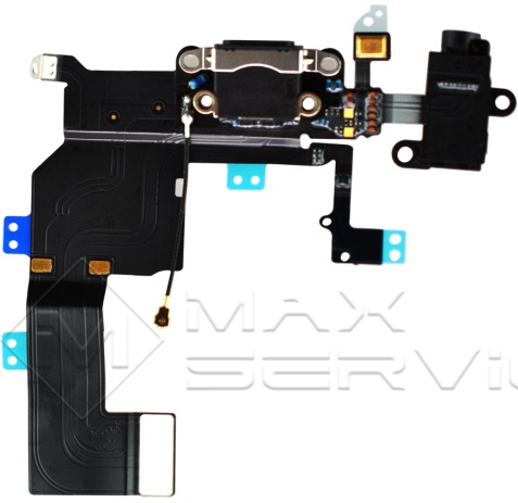 Шлейф для iPhone 5c коннектора зарядки - интернет-магазин запасных частей для телефонов и электроники MaxService