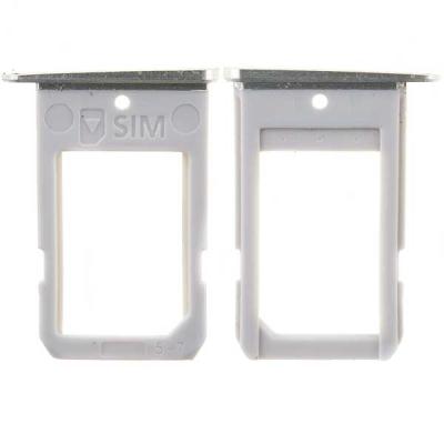 Держатель SIM карты для Samsung Galaxy S6 Edge G925F (белый)