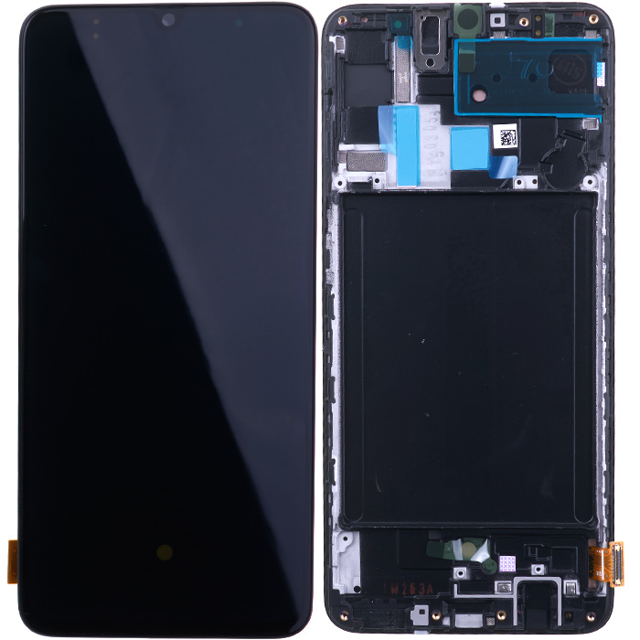 Дисплей для Samsung Galaxy A70 2019 A705/A705, с рамкой, оригинал (Service Pack) - интернет-магазин запасных частей для телефонов и электроники MaxService