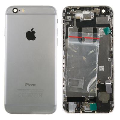 Корпус для Apple iPhone 6, с боковыми кнопками, с держателем SIM карты (оригинал Б/У (с шлейфами), Space Gray)