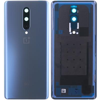 Задняя крышка для OnePlus 8 5G, One+ 8 5G, с стеклом камеры, оригинал PRC (Polar Silver)
