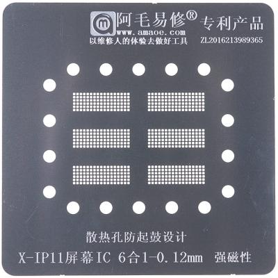 BGA трафарет Amaoe iPhone X/XS/XS Max/XR/11/12/12Pro для микросхемы тачскрина - интернет-магазин запасных частей для телефонов и электроники MaxService