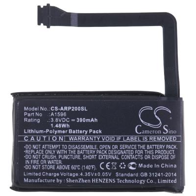 Аккумулятор A1596 Cameron Sino для Apple AirPods 1/2 зарядного кейса, (Li-Polymer, 390mAh, 3.8В) - интернет-магазин запасных частей для телефонов и электроники MaxService