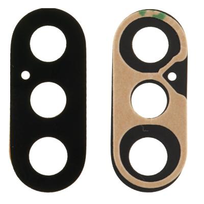 Стекло камеры для Apple iPhone XS, iPhone XS Max (без ободка (sapphire), черный)