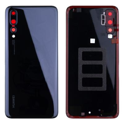Задняя крышка для Huawei P20 Pro 2018/P20 Pro CLT-L29, с стеклом камеры и проклейкой (черная)